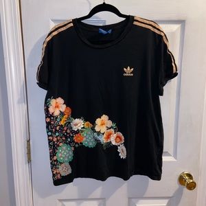 Floral Adidas Top